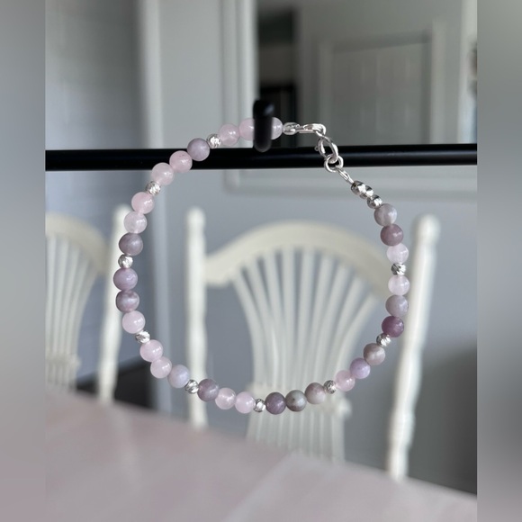 Light purple / lavender bracelet - Silver 925 - Picture 4 of 5